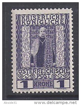 AUTRICHE - N° 114 *  - Cote : 16 € - Ungebraucht