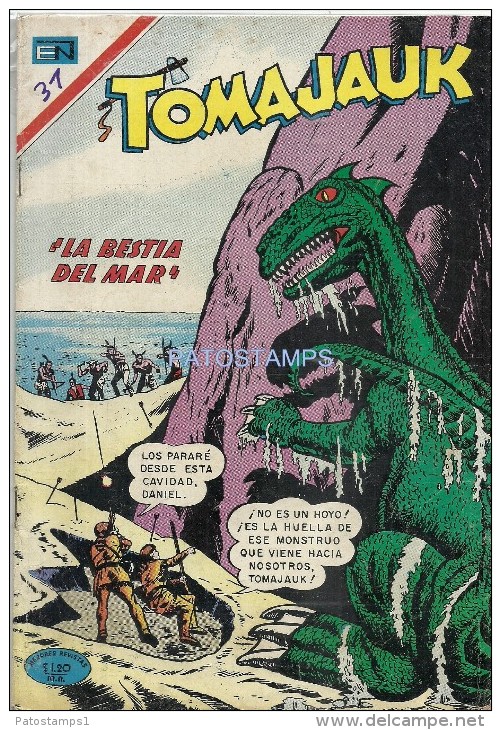 12144 MAGAZINE REVISTA MEXICANAS COMIC TOMAJAUK LA BESTIA DEL MAR Nº 173 AÑO 1970 ED EN NOVARO - BD Anciens