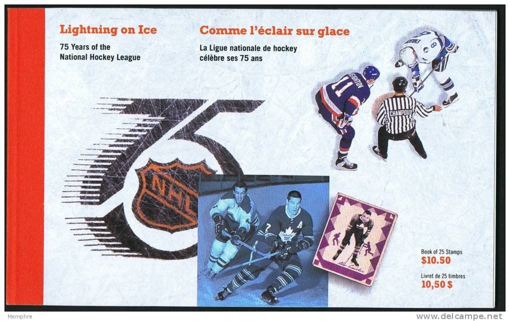 1992  National Hockey League - Ligue De Hockey Nationale Unitrade BK148, 1443-5 - Carnets Complets