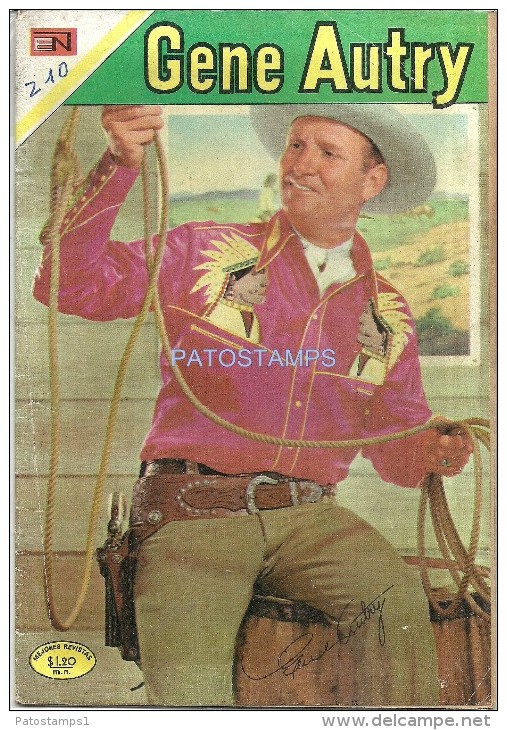 12149 MAGAZINE REVISTA MEXICANAS COMIC GENE AUTRY Nº 212 AÑO 1970 ED EN NOVARO - BD Anciens