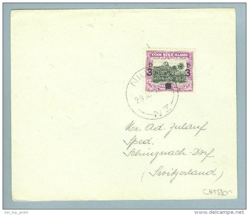 OZ Niue Island 1946-04-29 Brief Nach Schinznach Schweiz - Niue