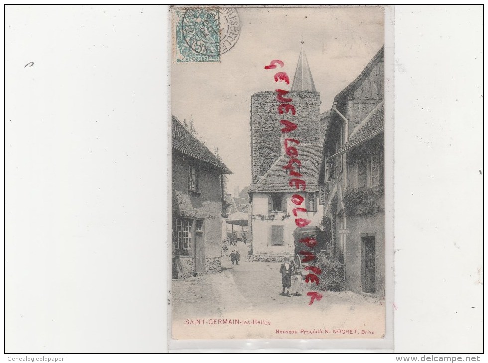 87 - ST- SAINT GERMAIN LES BELLES - COIFFEUR - NOGRET BRIVE-1904 - Saint Germain Les Belles