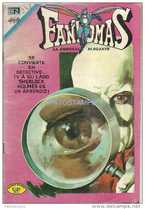 12158 MAGAZINE REVISTA MEXICANAS COMIC FANTOMAS LA AMENAZA ELEGANTE Nº 25 AÑO 1970 ED EN NOVARO - BD Anciens