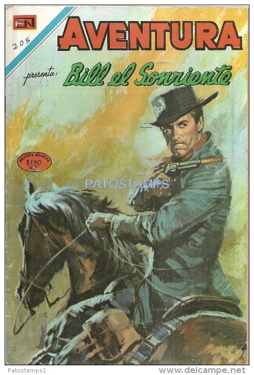 12159 MAGAZINE REVISTA MEXICANAS COMIC AVENTURA BILL EL SONRIENTE Nº 662 AÑO 1970 ED EN NOVARO - Old Comic Books