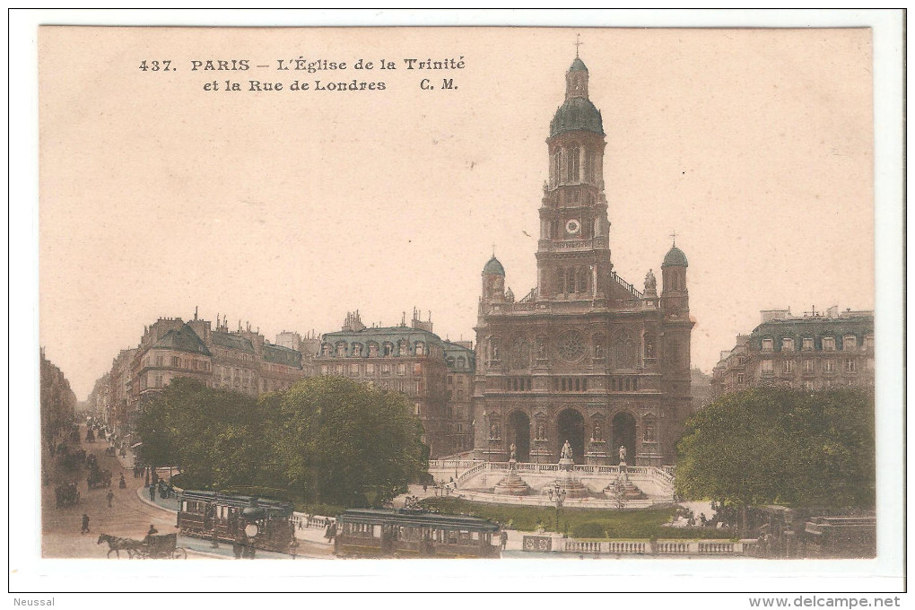 Tarjeta Postal De La Iglesia De La Trinite. - Iglesias