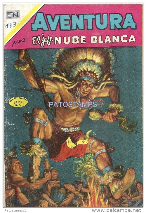 12162 MAGAZINE REVISTA MEXICANAS COMIC AVENTURA EL JEFE NUBE BLANCA Nº 661 AÑO 1970 ED EN NOVARO - BD Anciens