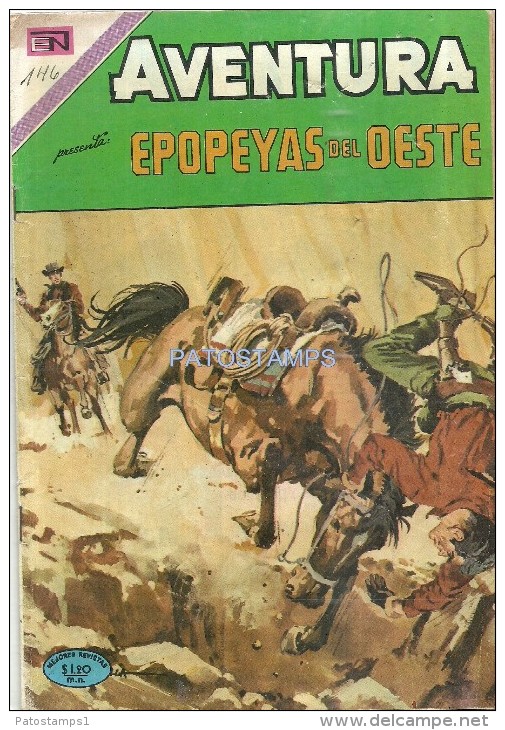 12163 MAGAZINE REVISTA MEXICANAS COMIC AVENTURA EPOPEYAS DEL OESTE Nº 668 AÑO 1970 ED EN NOVARO - Old Comic Books