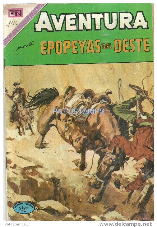 12163 MAGAZINE REVISTA MEXICANAS COMIC AVENTURA EPOPEYAS DEL OESTE Nº 668 AÑO 1970 ED EN NOVARO - BD Anciens