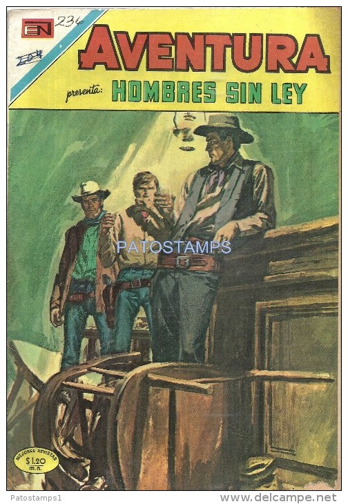 12165 MAGAZINE REVISTA MEXICANAS COMIC AVENTURA HOMBRES SIN LEY Nº 664 AÑO 1970 ED EN NOVARO - BD Anciens