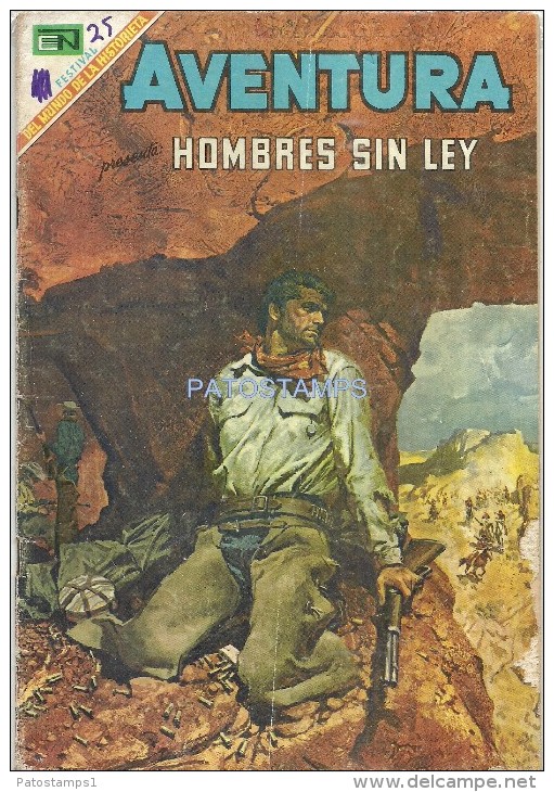 12166 MAGAZINE REVISTA MEXICANAS COMIC AVENTURA HOMBRES SIN LEY Nº 584 AÑO 1969 ED EN NOVARO - BD Anciens