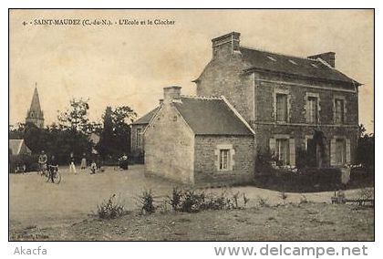 CPA Saint-Maudez - L'Ecole Et Le Clocher (103457) - Autres & Non Classés
