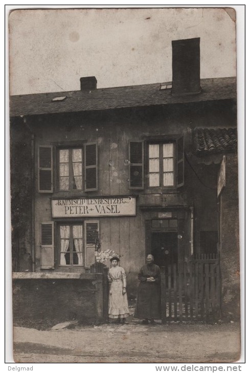 GERMANY Carte Photo Commerce Pépinièriste Baumschulen Besitzer Peter Vasel Photographe à Magdeburg - Magdeburg