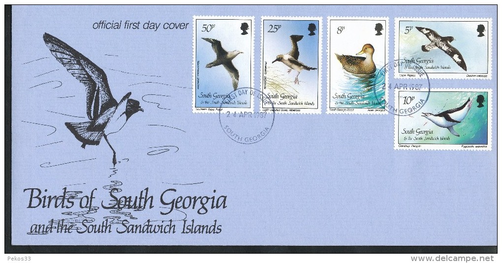Süd-Georgien Und Die Süd-Sandwich-Inseln - Mi.Nr.  150 - 164  -  FDC - Géorgie Du Sud