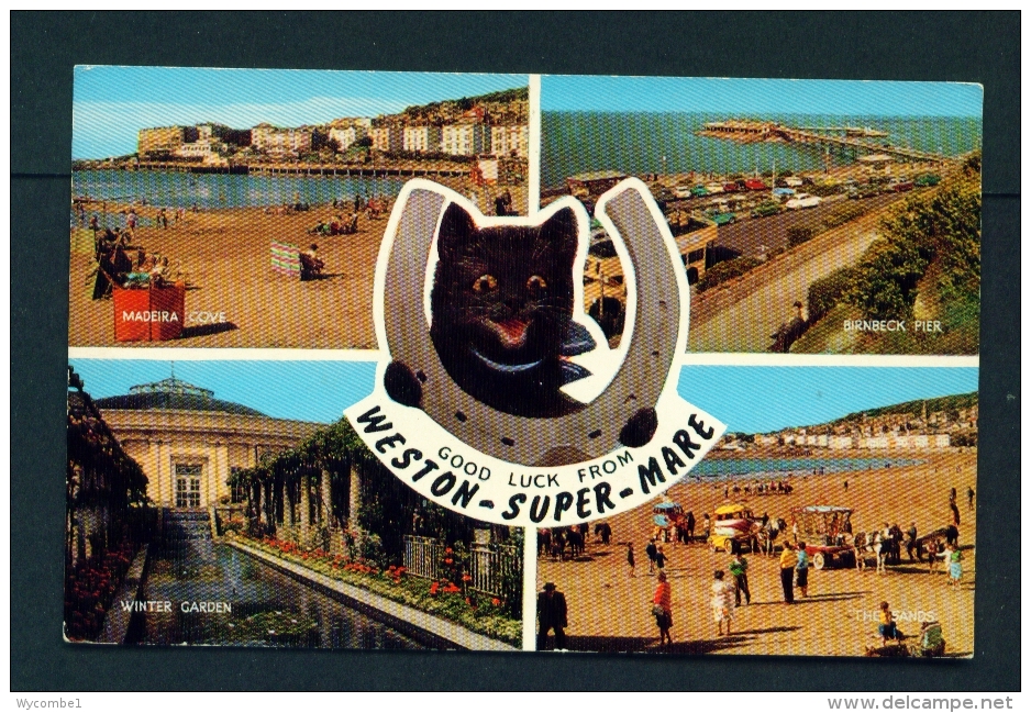 ENGLAND  -  Weston Super Mare  Multi View  Unused Postcard As Scan - Weston-Super-Mare