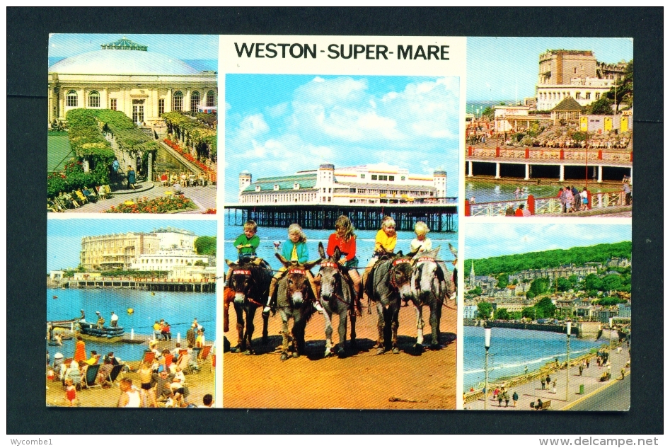 ENGLAND  -  Weston Super Mare  Multi View  Unused Postcard As Scan - Weston-Super-Mare