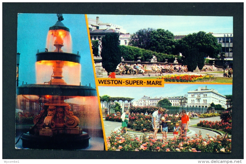 ENGLAND  -  Weston Super Mare  Multi View  Unused Postcard As Scan - Weston-Super-Mare