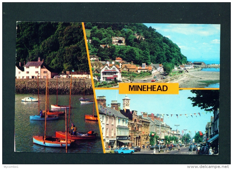 ENGLAND  -  Minehead  Multi View  Used Postcard As Scans - Minehead