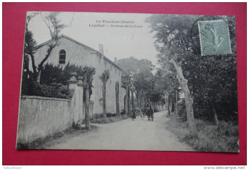 Cp  Lapalud Avenue De La Gare - Lapalud