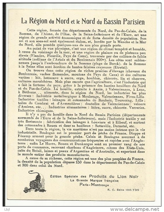 LA REGION Du NORD & Le NORD Du BASSIN PARISIEN , Edition Spéciale Des PRODUITS Du LION NOIR - Géographie