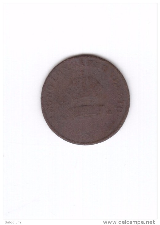 1 Centesimo 1822 - Zecca M Milano - Lombardo Veneto (Id-008) - Lombardie-Vénétie