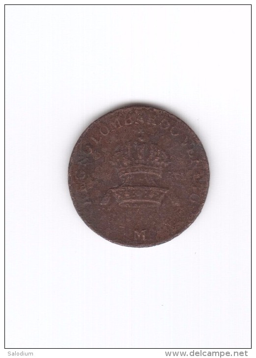 1 Centesimo 1822 - Zecca M Milano - Lombardo Veneto (Id-013) - Lombardie-Vénétie