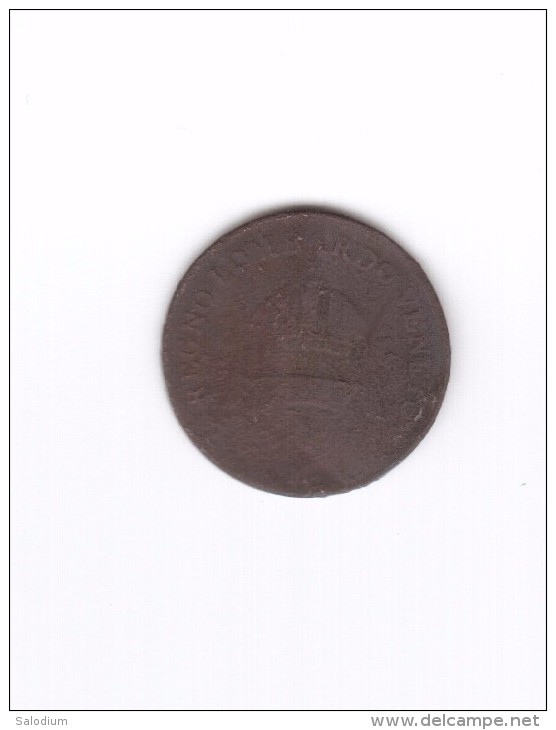 1 Centesimo 1822 - Zecca M Milano - Lombardo Veneto (Id-014) - Lombardie-Vénétie