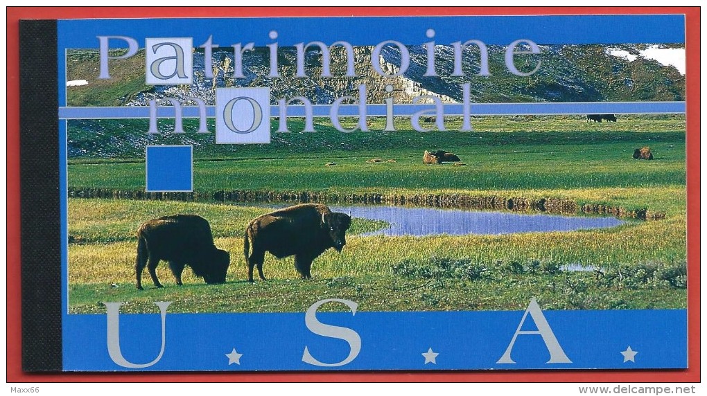 ONU NAZIONI UNITE GINEVRA LIBRETTO USATO FDC - 2003 - UNESCO World Heritage USA - 4,80 Fr. - Michel NT-GE MH8 - Postzegelboekjes