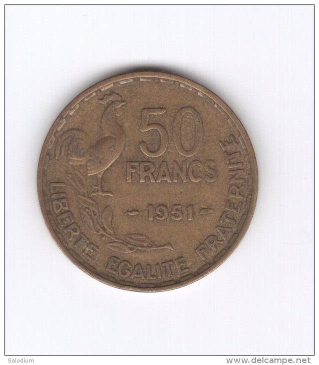 50 Francs 1951 (Id-066) - Altri & Non Classificati