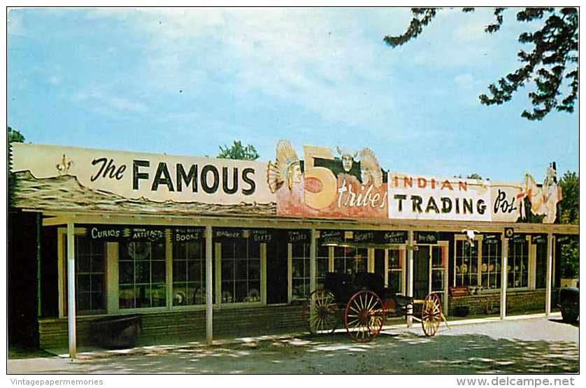 241083-Oklahoma, Claremore, 5 Tribes Indian Trading Post, John W. Gough By Dexter Press No 76963 - Autres & Non Classés