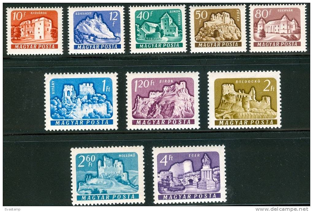 HUNGARY-1961. Castles II.Cpl.Set MNH! - Nuevos