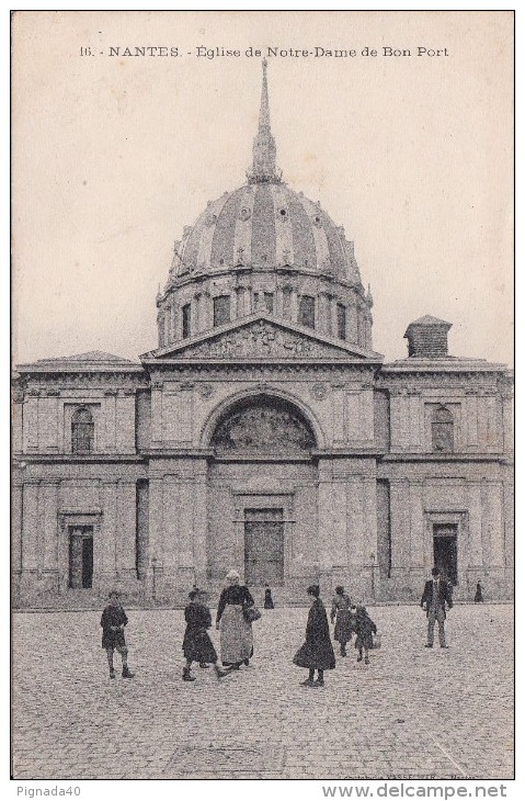 Cp , 44 , NANTES , Église De Notre-Dame De Bon Port - Nantes