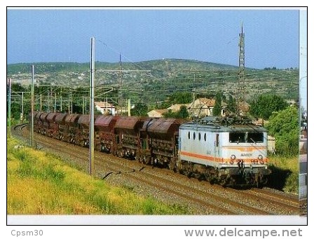 CP Trains - 11 Aude - BB 8122 Passe à Névian En Tète D'un Train De Trémies à Ballast - Cp N° 40 - Other & Unclassified