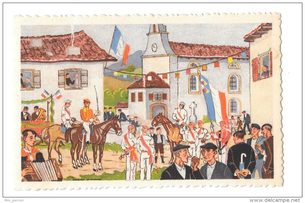 (5003-00) Pays Basque - Départ Pour La Procession D'après Les Gouaches Originales De Jacques Le Tanneur - Le Tanneur