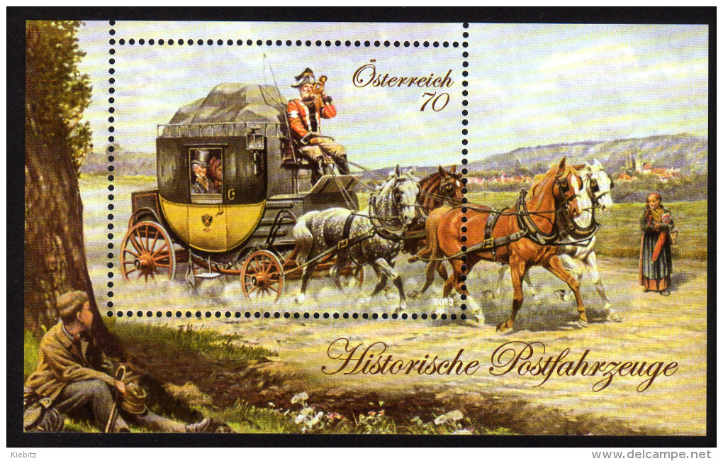 ÖSTERREICH 2013 ** Postkutsche Mit Reisenden / Historische Postfahrzeuge - MNH - Post