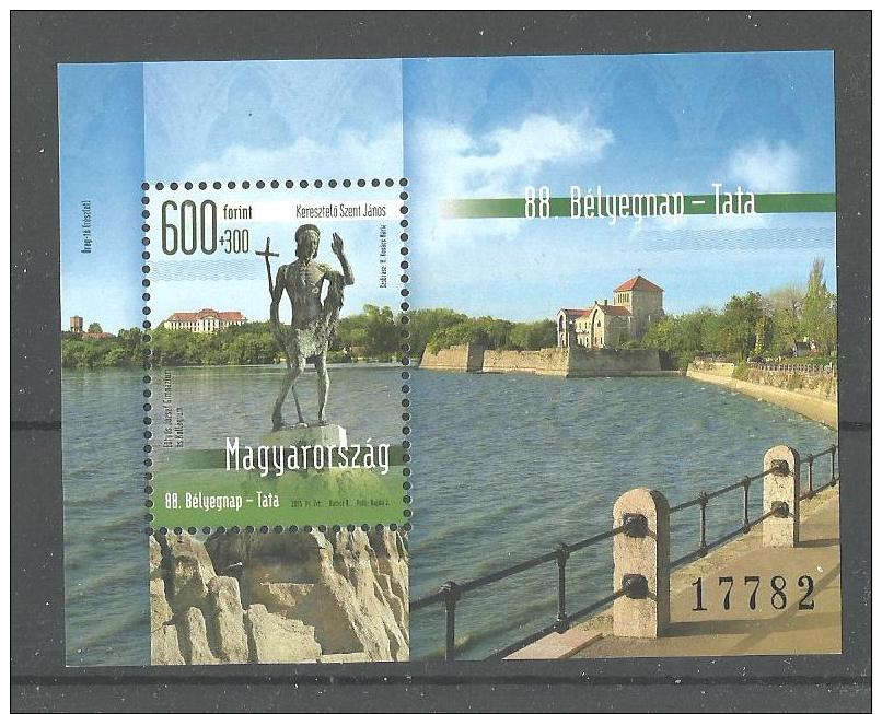 123.Hungary 2015 88th Stamp Day TATA MNH Block - Unused Stamps