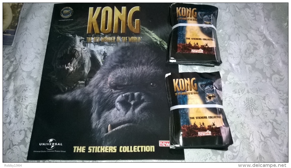 Kong,album Vuoto+50 Bustine Chiuse Con Figurine,newlinks 2006 - Autres & Non Classés