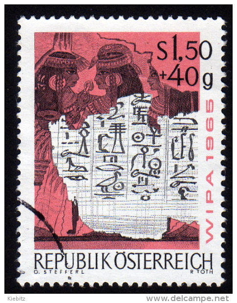 ÖSTERREICH 1965 - Hieroglyphen Aus Altägyptischem Papyros Totenbuch - Egiptología