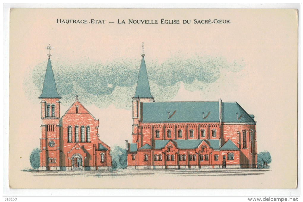 Hautrage-Etat  - La Nouvelle Eglise Du Sacré-Coeur - Saint-Ghislain