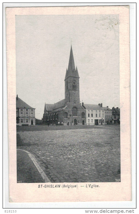 St- Ghislain (Belgique) - L'Eglise (VED 1907) - Saint-Ghislain