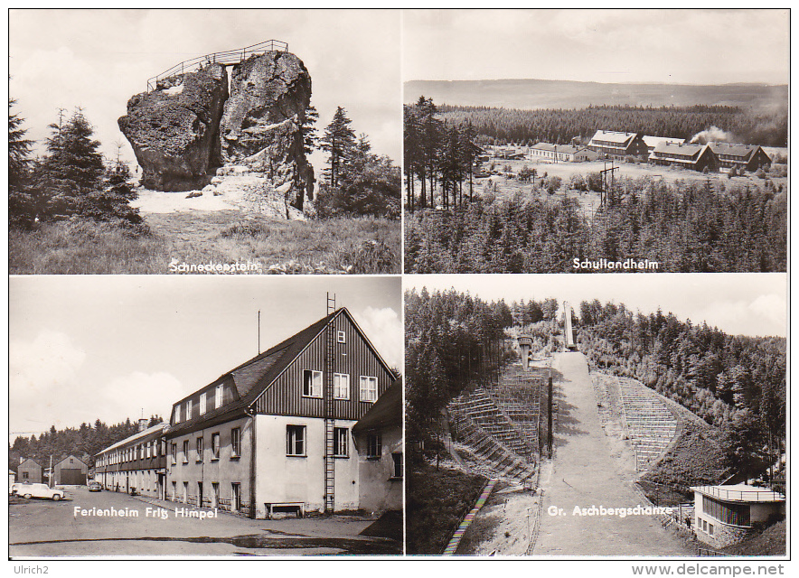 AK Schneckenstein Im Vogtland - Mehrbildkarte - Schullandheim Ferienheim Fritz Himpel Aschbergschanze (16299) - Vogtland