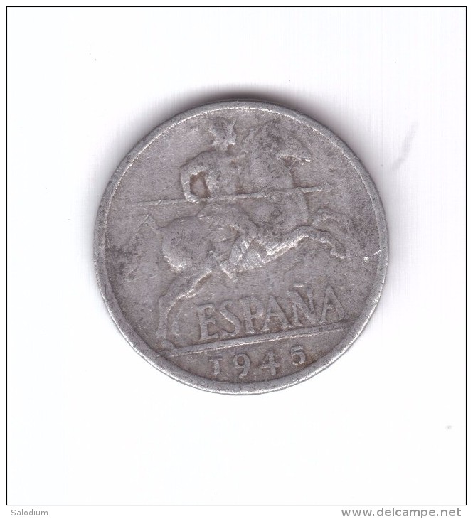 10 Diez Cents Centimos Pesetas 1945 (Id-542) - 10 Centimos