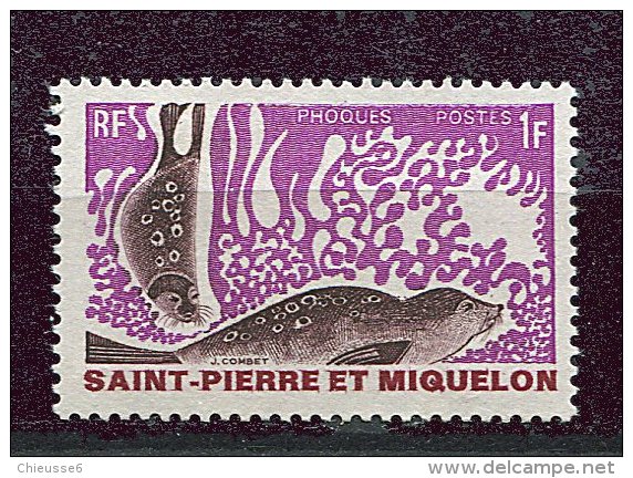 (cl. 8 - P20) St Pierre Et Miquelon ** N° 391 (ref. Michel Au Dos) - Phoques - - Unused Stamps