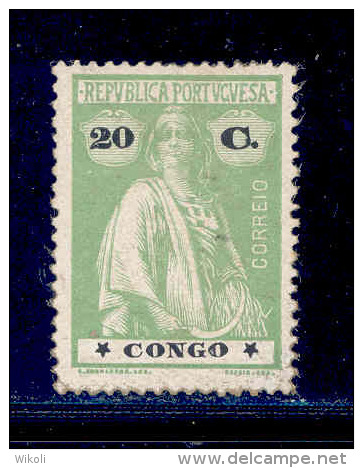 ! ! Congo - 1914 Ceres 20 C - Af. 110 - MH - Congo Portugais