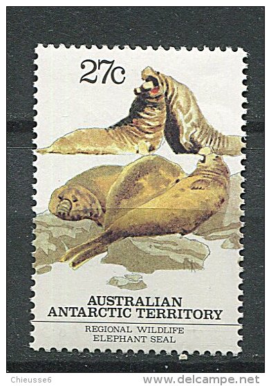 (cl. 8 - P21) Antarctique Australien ** N° 57 (ref. Michel Au Dos) - Elephants De  Mer - - Nuevos