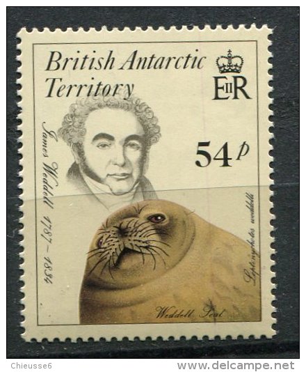 (cl. 8 - P22) Antarctique Britannique ** N° 151 (ref. Michel Au Dos) - Jean René C. Quoy. Phoque - - Neufs