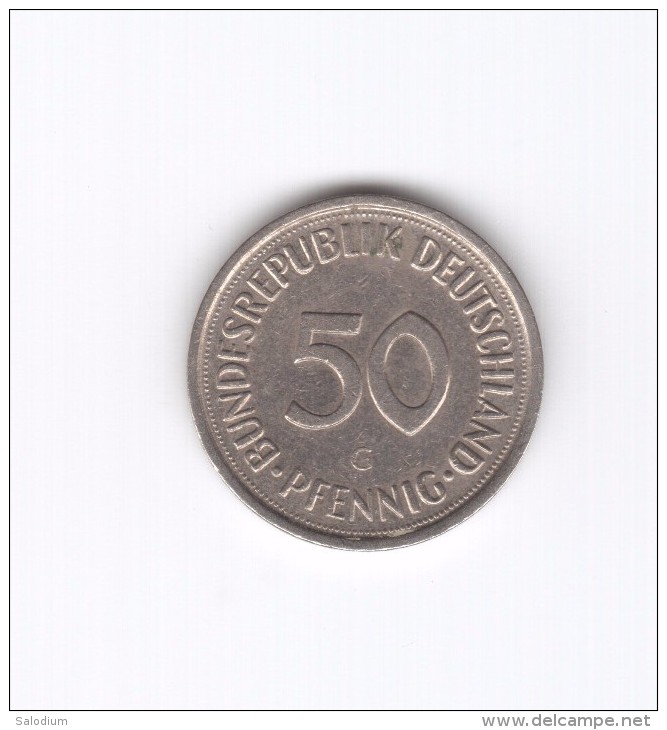 50 Pfennig 1980 G (Id-115) - 50 Pfennig