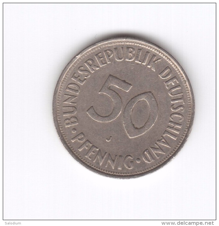 50 Pfennig 1974 J (Id-266) - 50 Pfennig