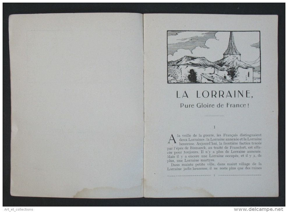 LA LORRAINE Pure Gloire De FRANCE / Émile HINZELIN / P.E. 1918 - War 1914-18