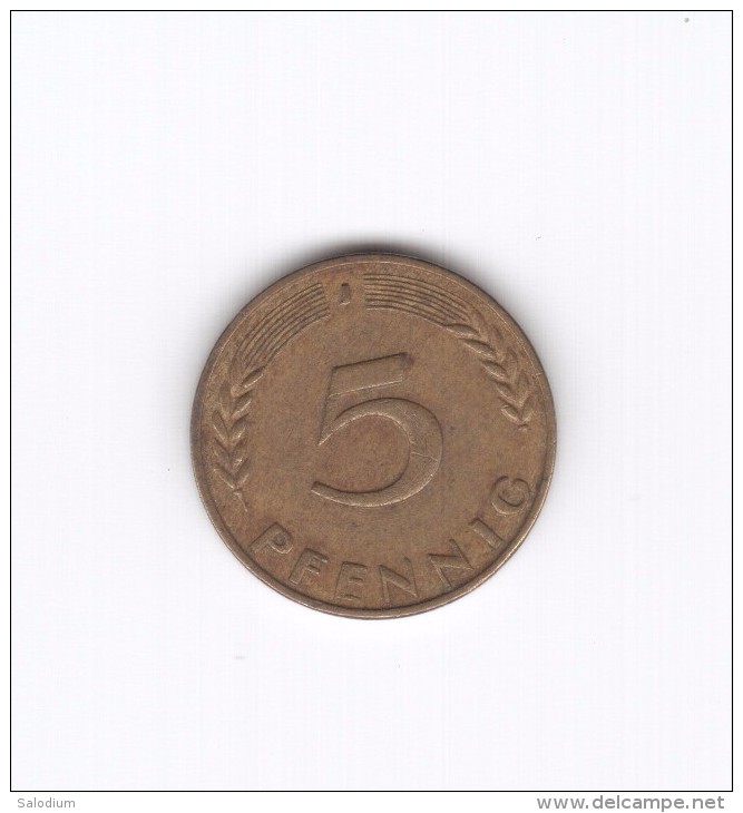 5 PFENNIG 1950 J (Id-114) - 5 Pfennig