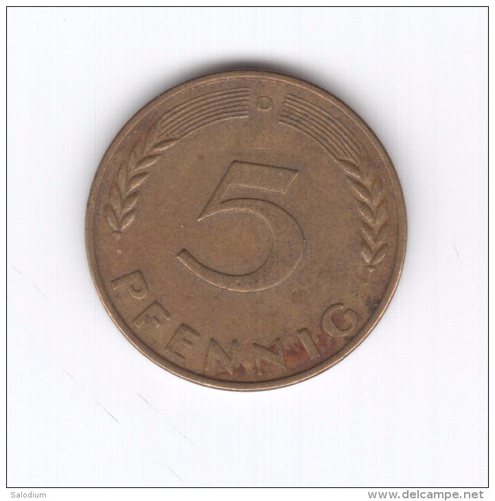 5 PFENNIG 1966 D (Id-275) - 5 Pfennig